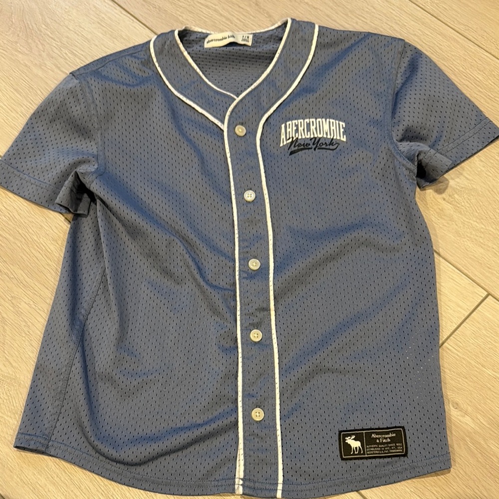 Abercrombie kids Blue Button-Up Jersey